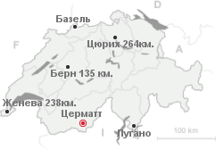 Карта Церматт
